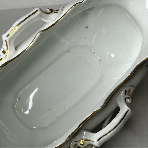 Carlsbad AK China Gravy Boat with‎ Under plate Floral Gold Trim - Picture 15 of 17